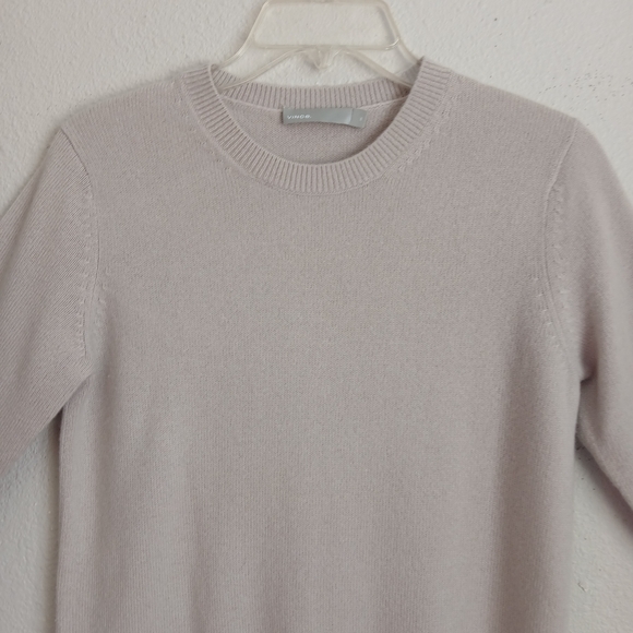 Vince Women's Cashmere Short Sleeve Sweater - Picture 3 of 8